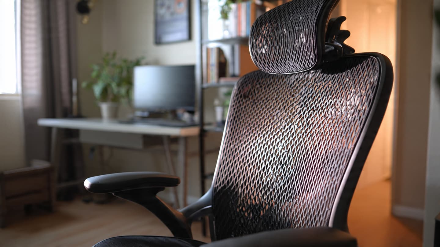 Breathable mesh office chair back
