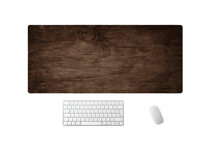 Walnut-Trim Desk Mat
