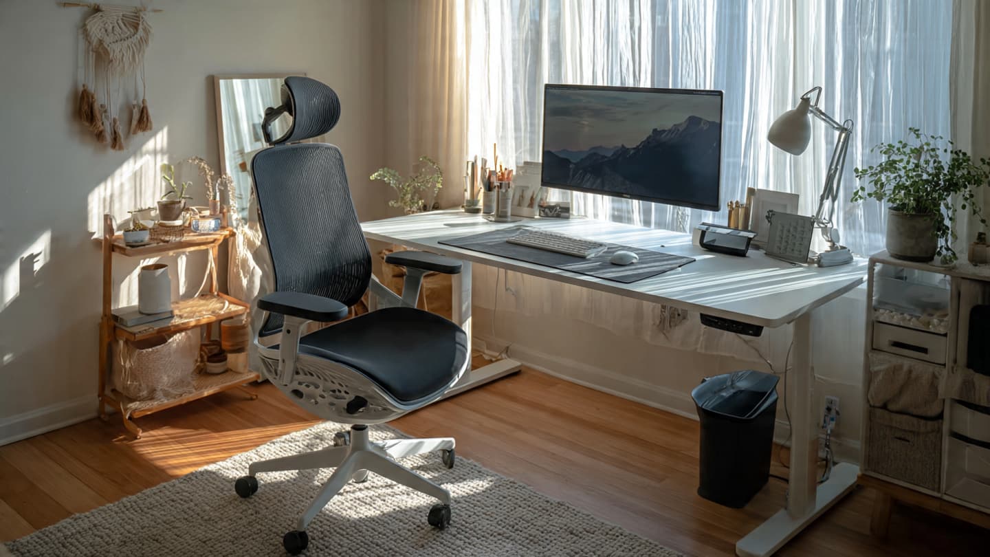 Minimal White Desk Setup 1
