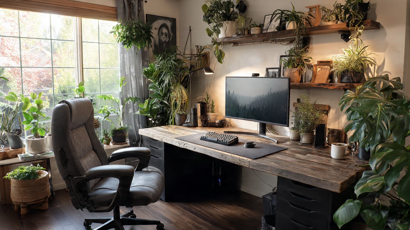 Nature Inspired Desk Setup 1